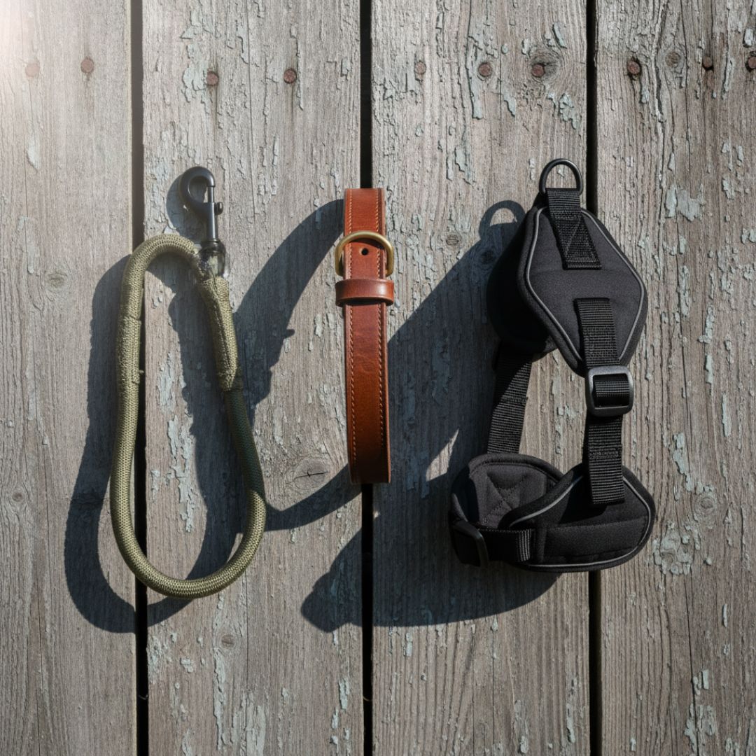 Collars, Leashes, and Harnesses