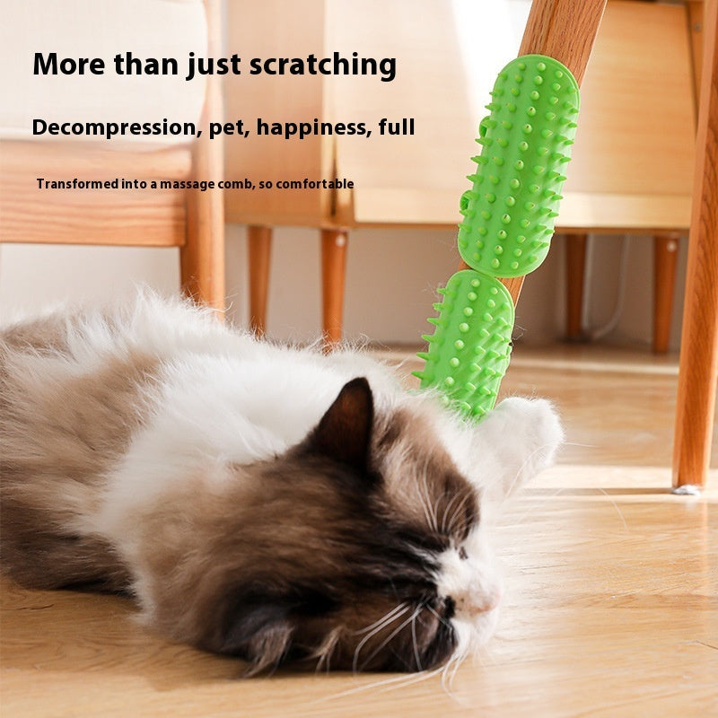Self-Cleaning Cat Massage Scratcher Comb