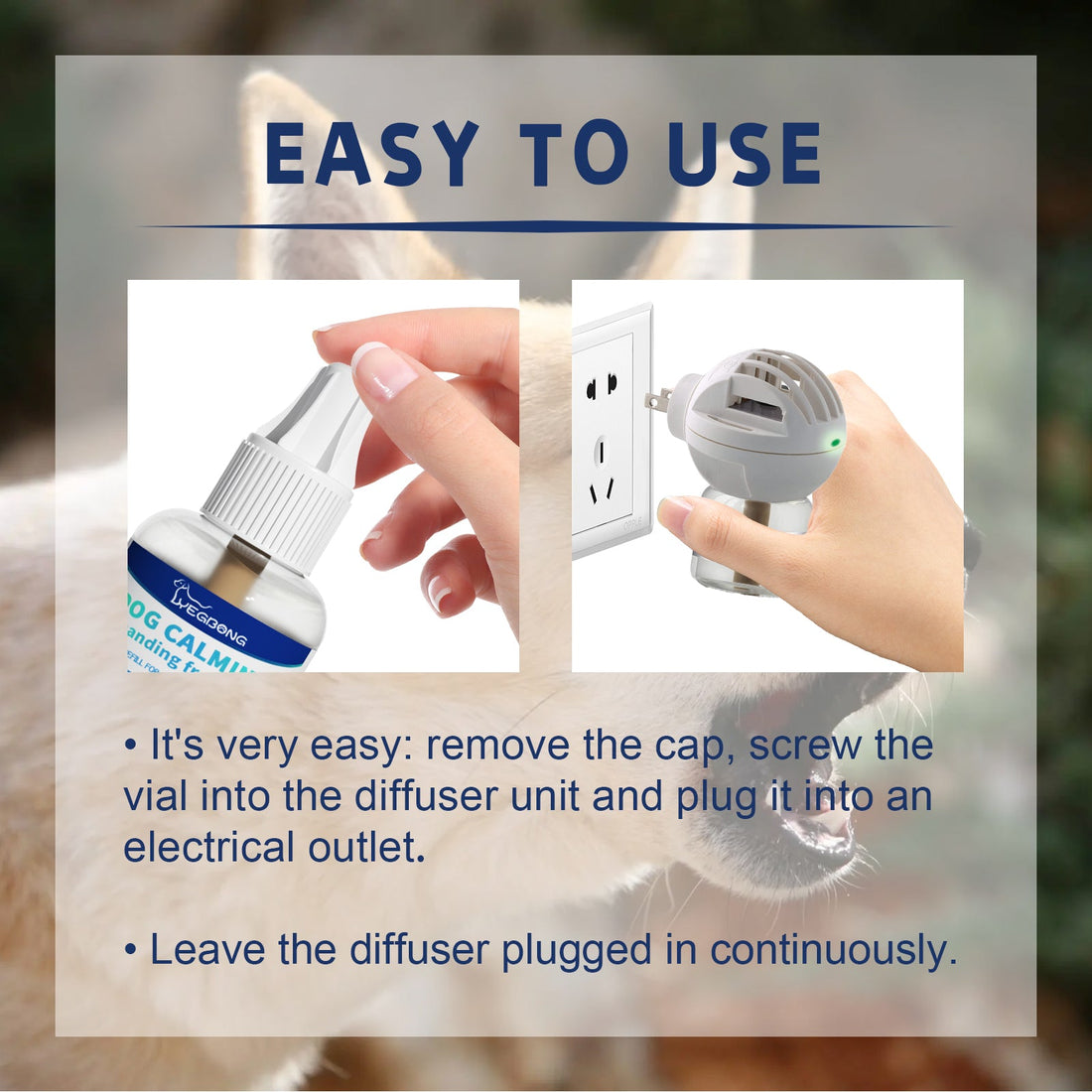 Pet Emotional Care Solution, Relieve Cats And Dogs Anxiety Fretful Comfortable And Calm Care Liquid