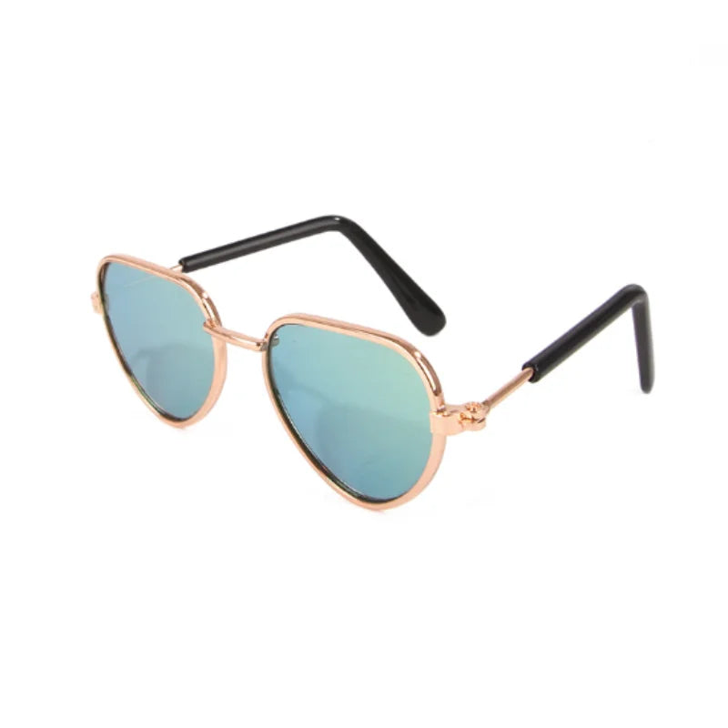 Non-Slip Pet Sunglasses for Cats and Small Dogs, Cute Cat Glasses Cosplay Photo Props