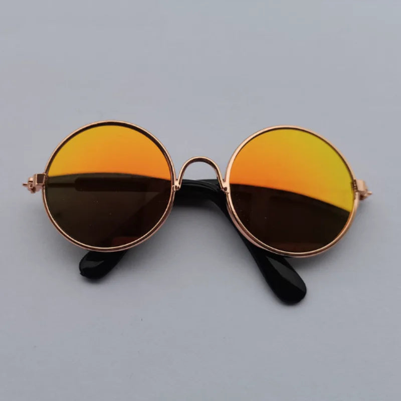 Non-Slip Pet Sunglasses for Cats and Small Dogs, Cute Cat Glasses Cosplay Photo Props