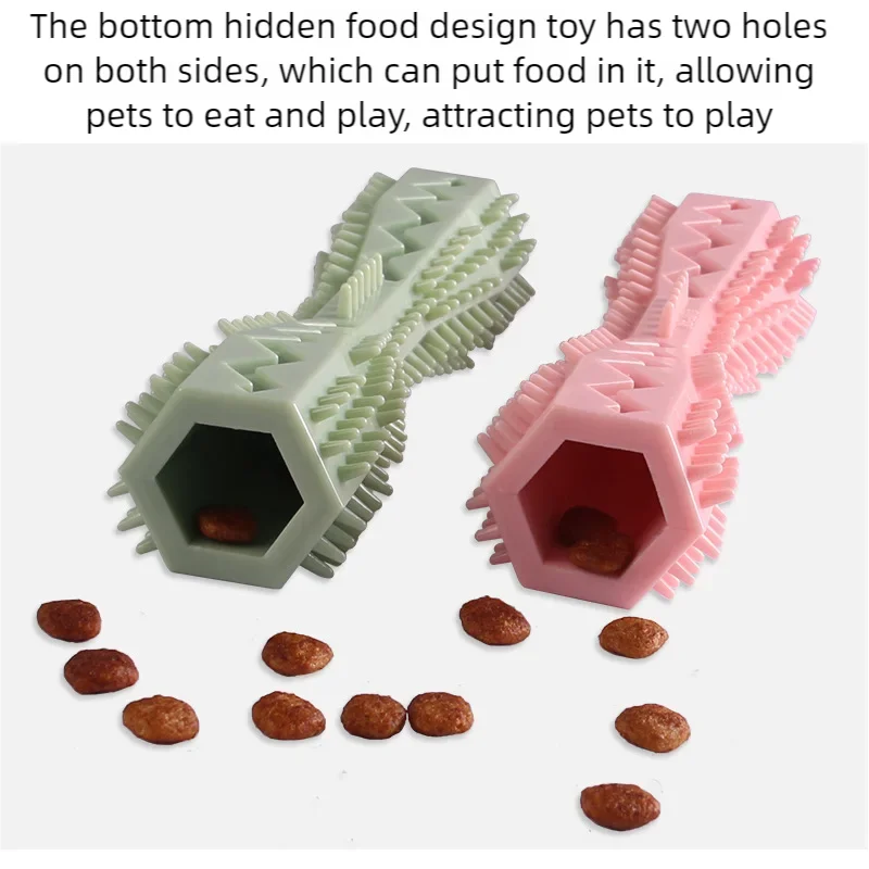 Pet Supplies Dog Chew Toy Pet Chew Leaky Toy TPR Material Dog Toothbrush Grinding Teeth Cleaning Stick