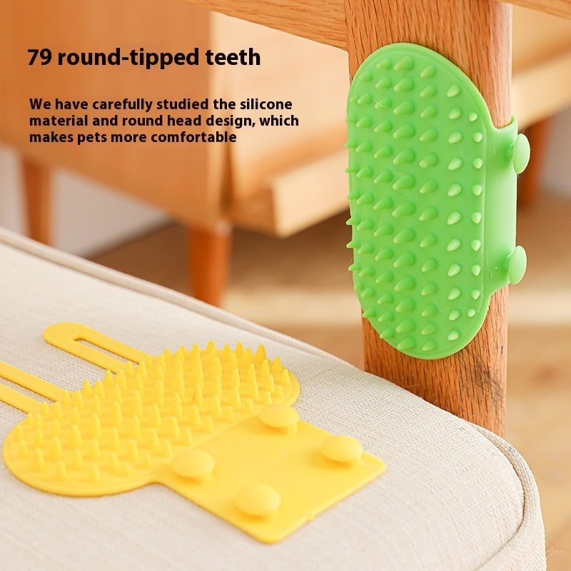 Self-Cleaning Cat Massage Scratcher Comb